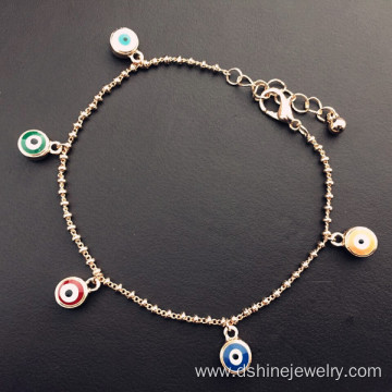 Link Chain Bracelet Jewelry Woman's Evil Eye Charm Bracelet